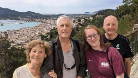Herta, Chris, Hannah, Simon über Zakynthos