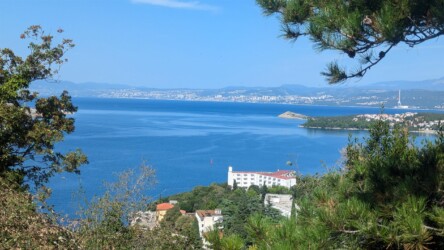 Blick auf Kvarner Bucht und Rijeka