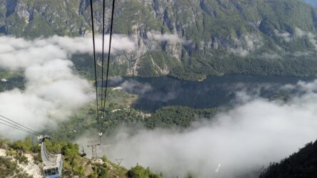 Auffahrt auf Berg Vogel