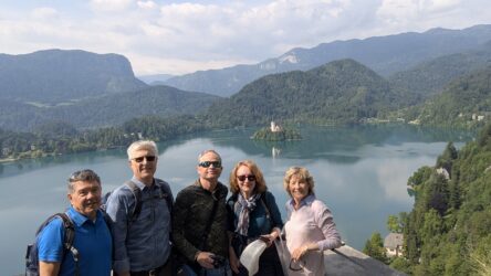 Wanderer auf Sightseeing