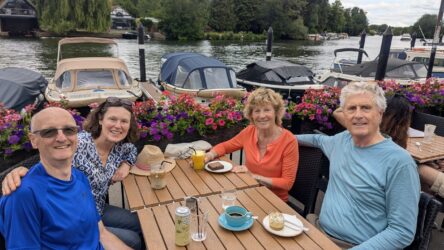 Kaffeepause mit Simon und Annabel