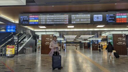 Weiterfahrt von Hakata Station ...