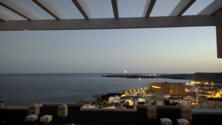 Was für ein Ausblick von unserem Apartment!