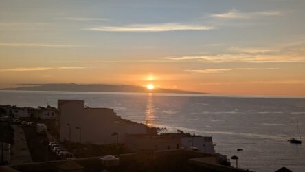 Sonnenaufgang hinter Gran Canaria