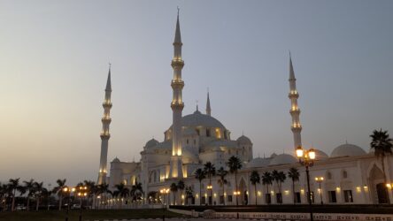 Abendstimmung bei der Moschee